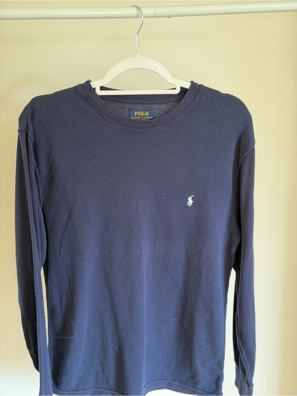 Ralph Lauren Navy Long-Sleeve Thermal Crew Shirt